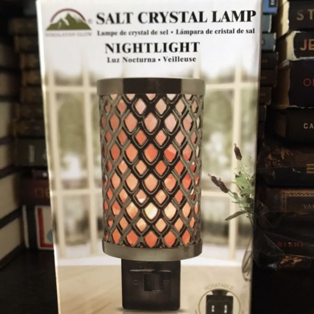Salt crystal night light